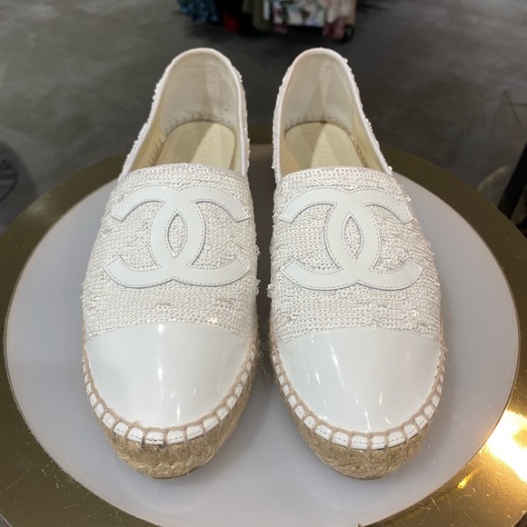 chanel sequin espadrilles
